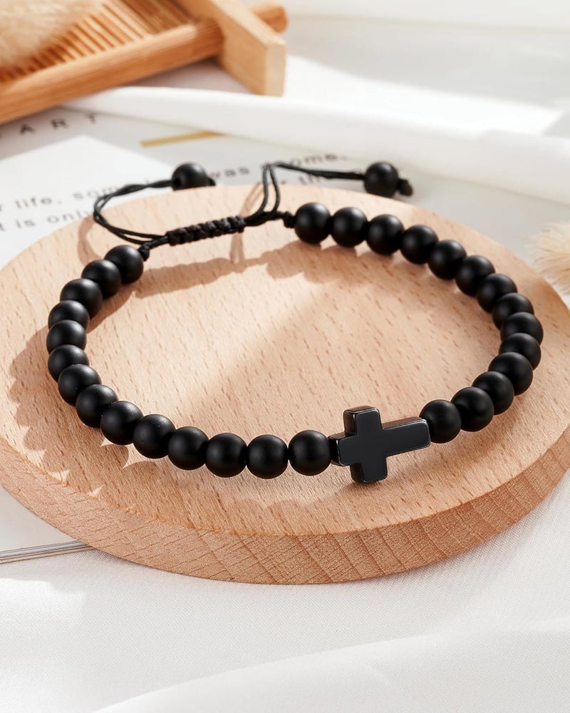 Tarsus Cross Bracelet for Men Teens, Cross Jewelry Christian Gifts for Easter, Christmas, Birthday, Religious ... - Image 2